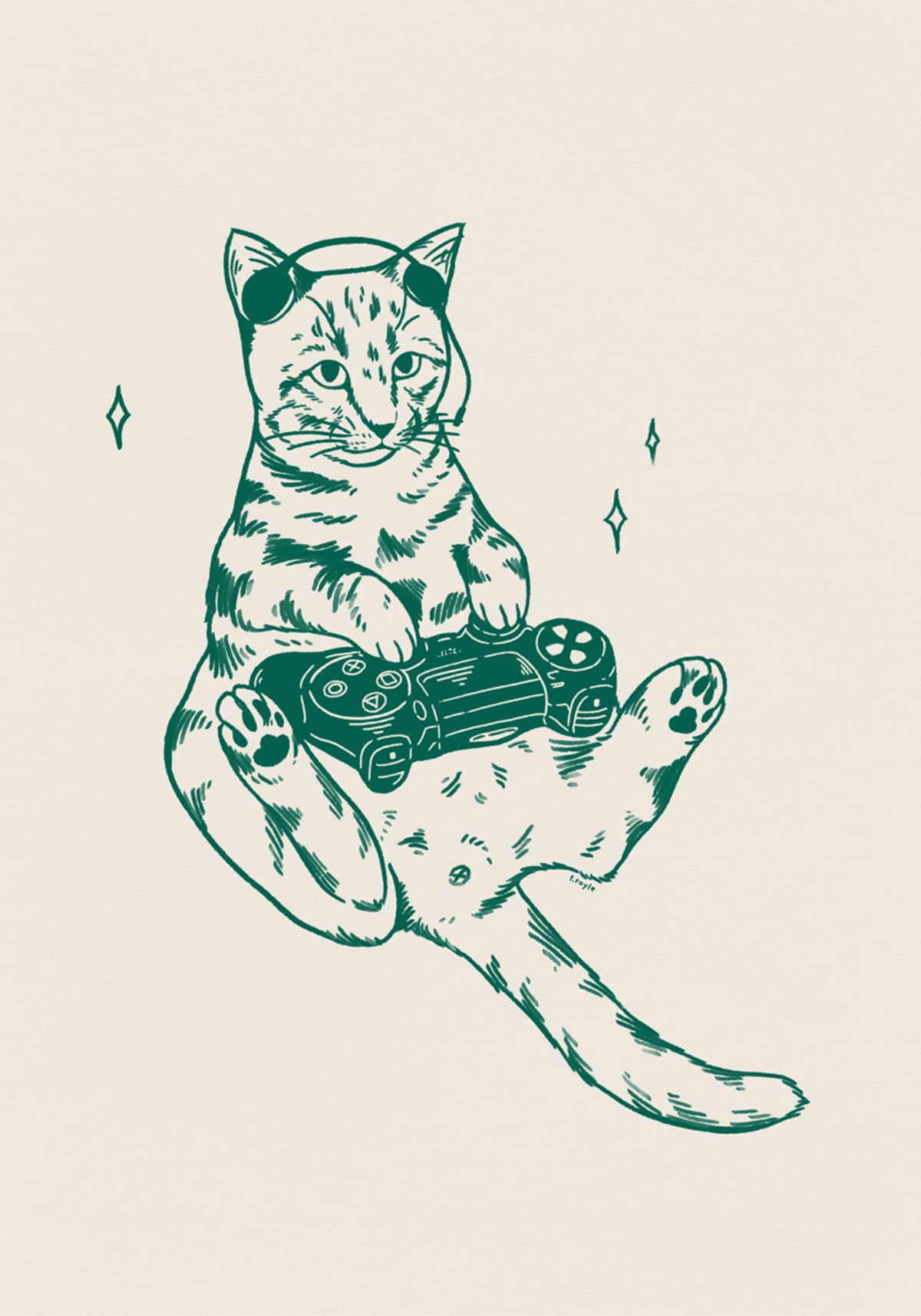 Gamer Cat Chill