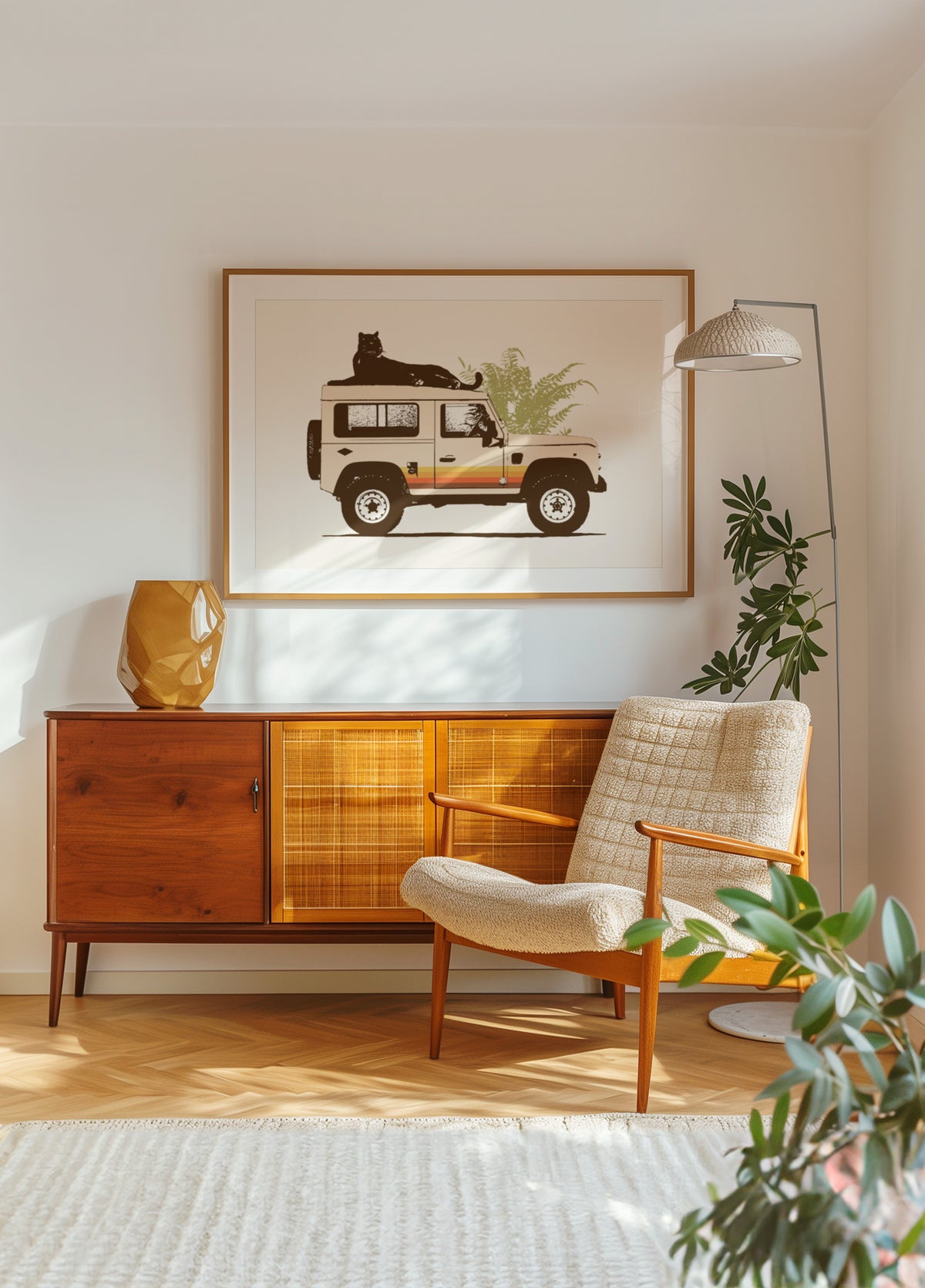 Raubkatzen-Safari-Auto