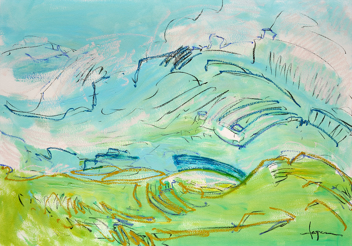 Whimsical Hillscape - Posterbox