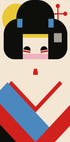 Geisha Girl Geometric Illustration (NEW) - Posterbox
