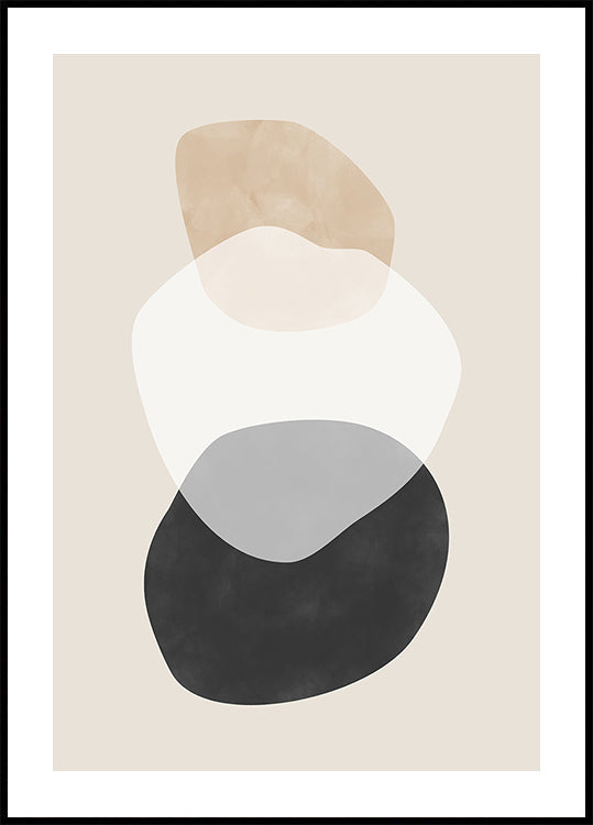 Beige Boho Shapes - Posterbox