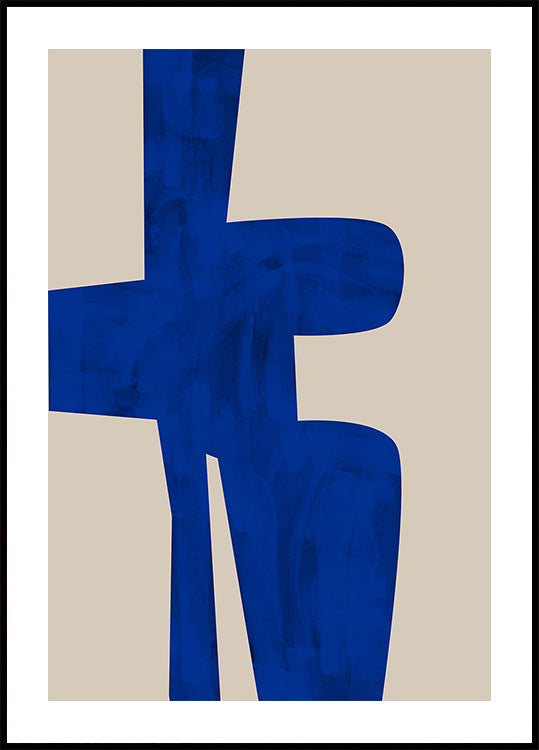 Blue Harmony Shape Plakat - Posterbox
