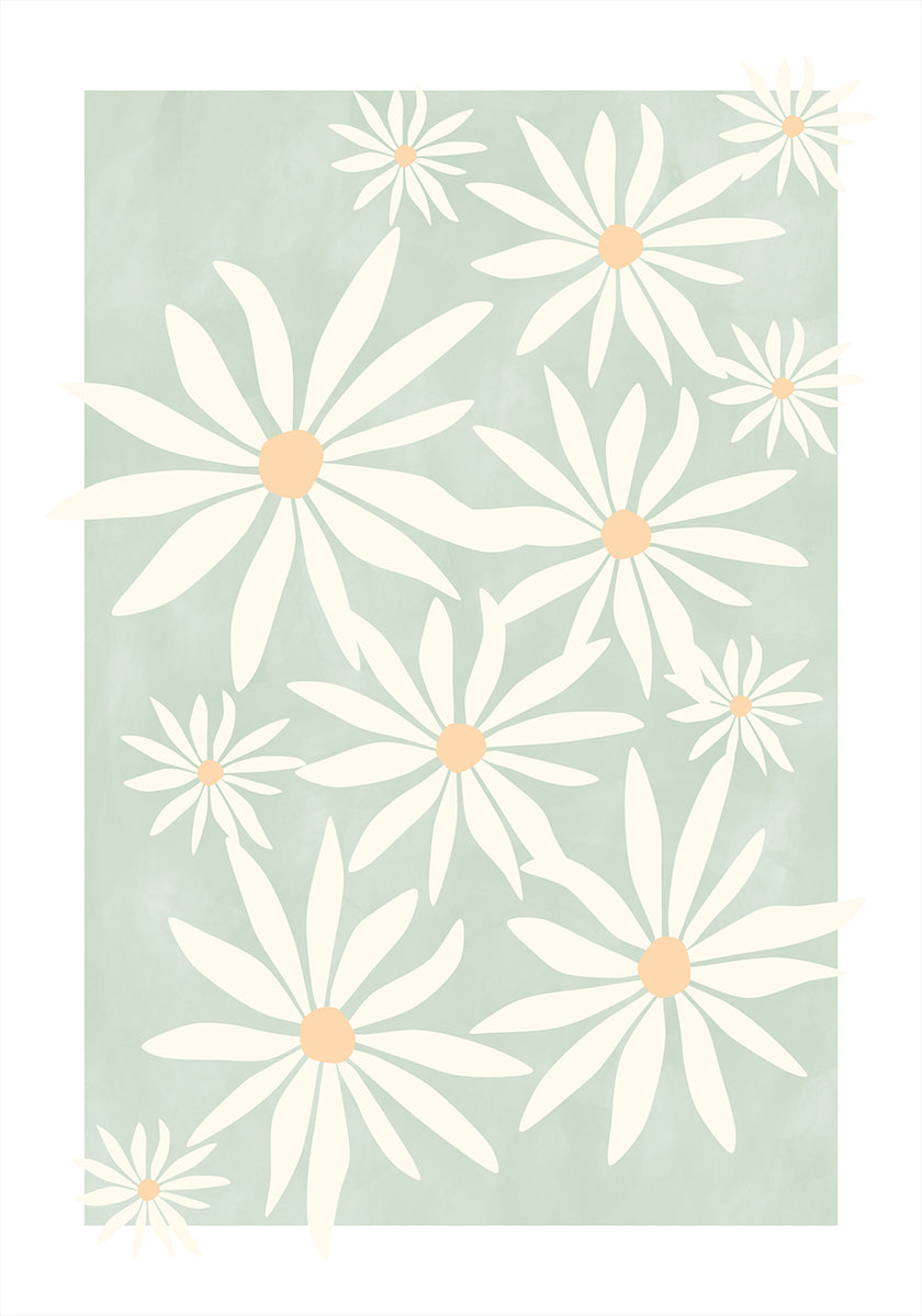 Petals on Sage Plakat - Posterbox