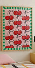 Red Cherries on a Pink Plakat - Posterbox