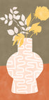Stylized Vase With White Patterns Plakat - Posterbox