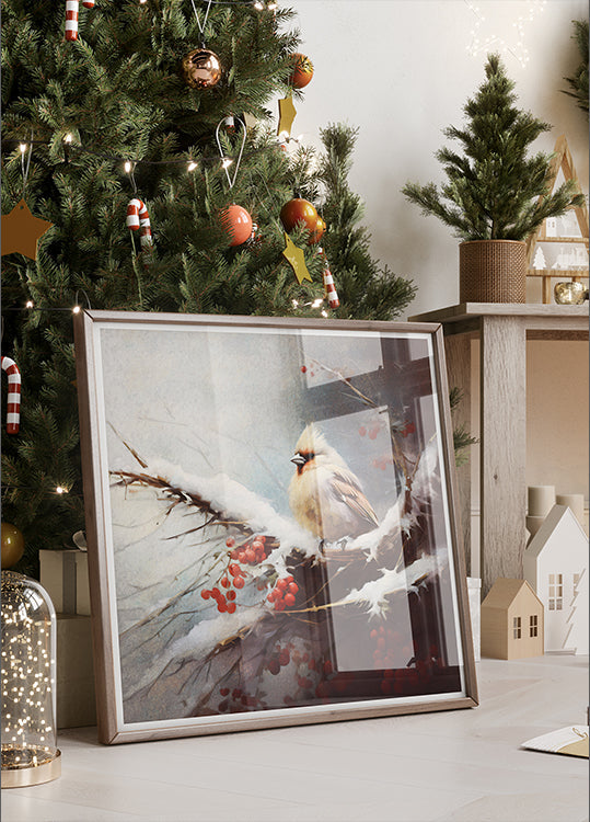 Winter&Feathered Perch Plakater - Posterbox