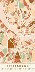 Black Maps Earth Tones 67 Plakat - Posterbox