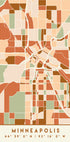 Black Maps Earth Tones 55 Plakat - Posterbox