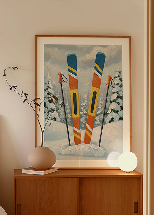 skiing Gear Plakat - Posterbox