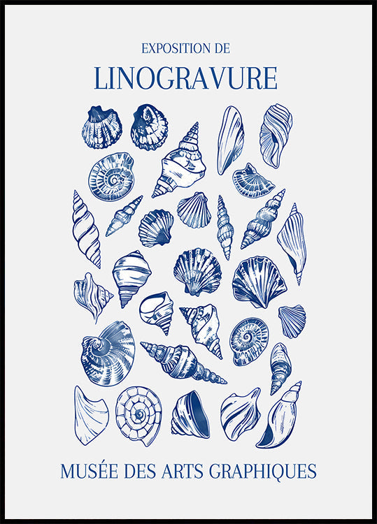 Lino Seashell Art Market - Posterbox