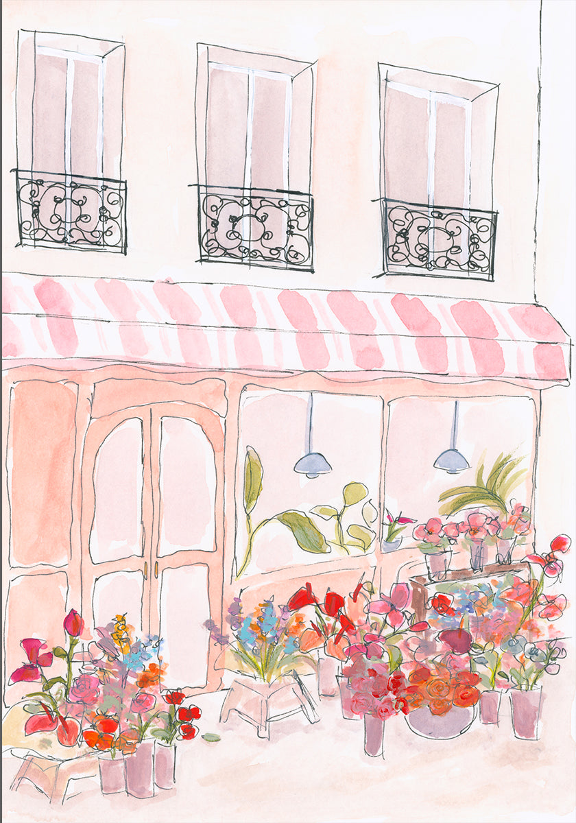 Pink Flower Shop - Posterbox