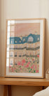 Sunset Over Paris Buildings Plakat - Posterbox