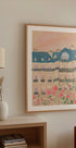 Sunset Over Paris Buildings Plakat - Posterbox