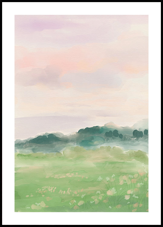 Misty Morning Fields (NEW) - Posterbox
