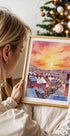 Snowy Christmas Morning Sunrise Plakat - Posterbox