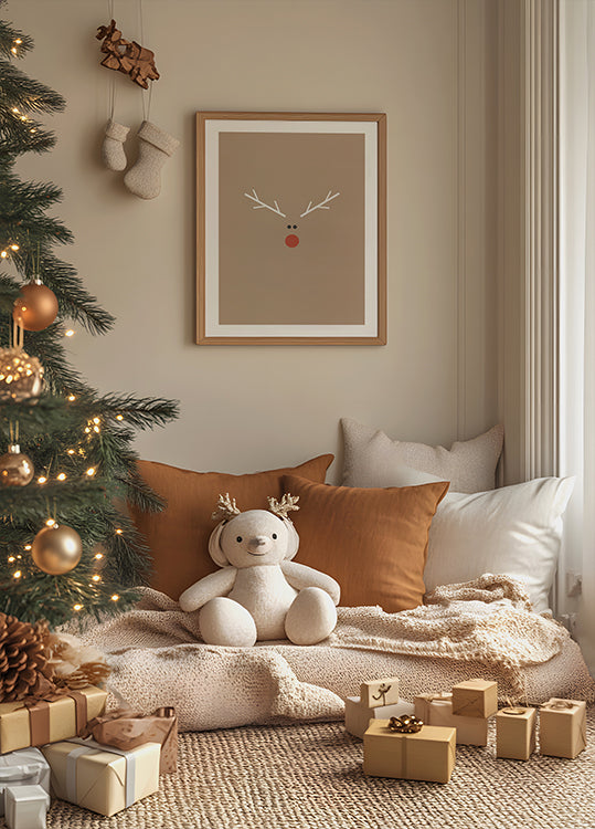Christmas Reindeer Plakat - Posterbox