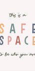 Safe Space Plakat - Posterbox