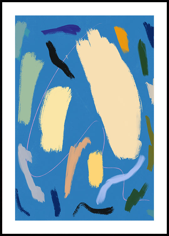 Bold Color Brushstrokes (NEW) - Posterbox