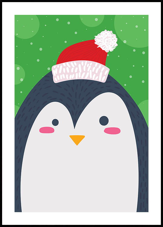 Festive Penguin Joy Plakat - Posterbox