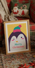 Xmas Card With Penguin By Barsrsind Plakat - Posterbox