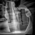 MONOCHROME ANTELOPE CANYON Gorgeous Lightbeam Plakat - Posterbox