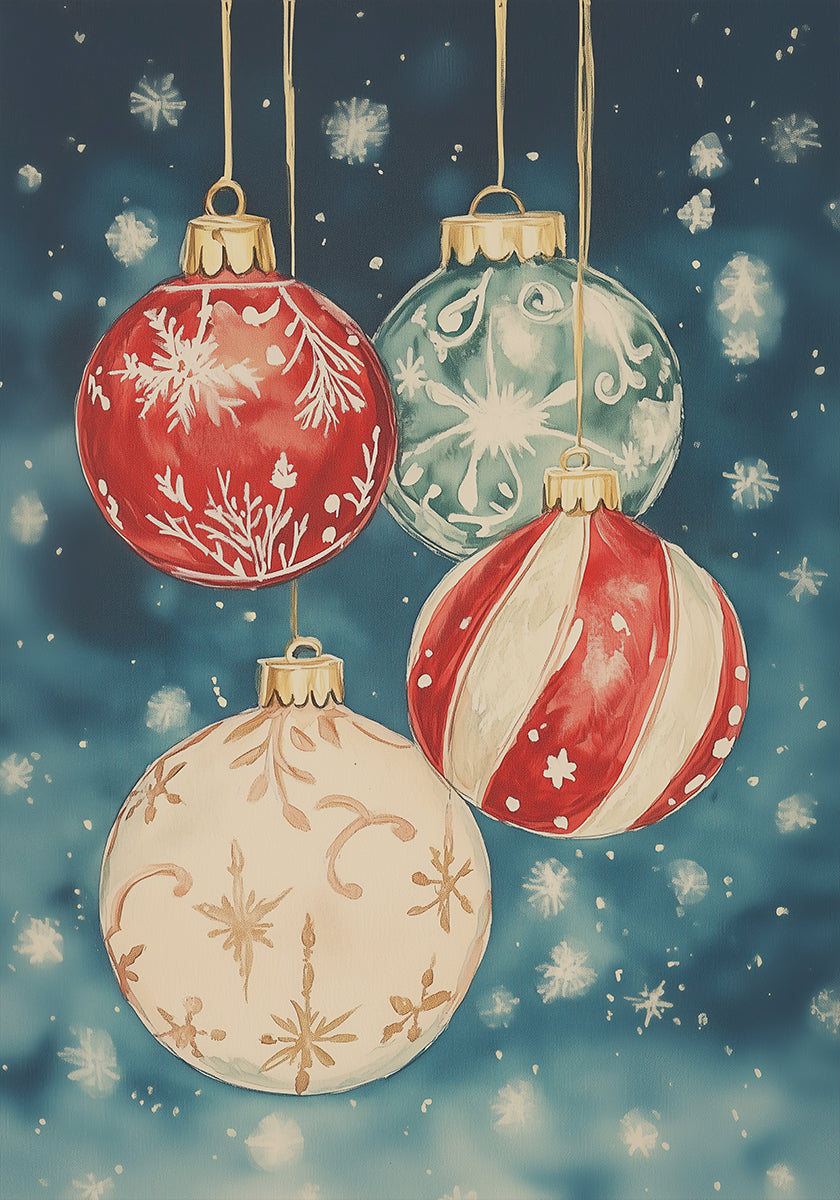 Christmas Ornaments No.3 Plakat - Posterbox