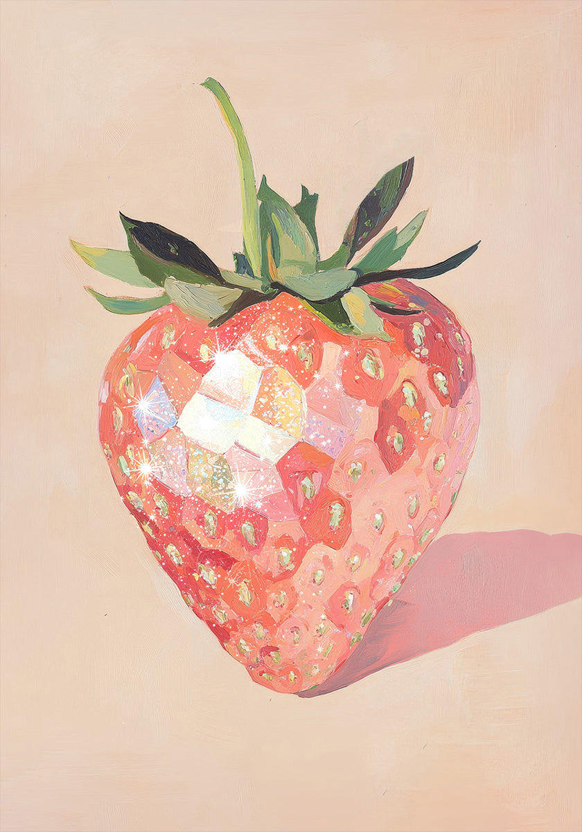 Glistening Strawberry Plakat - Posterbox