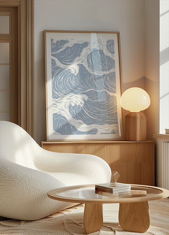 Abstract Ocean Wave Plakat - Posterbox