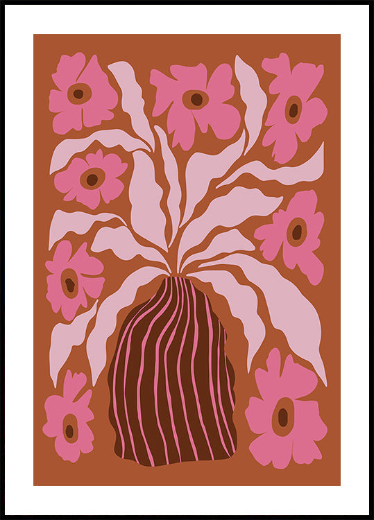 Mid-century blooming pot (NEW) - Posterbox