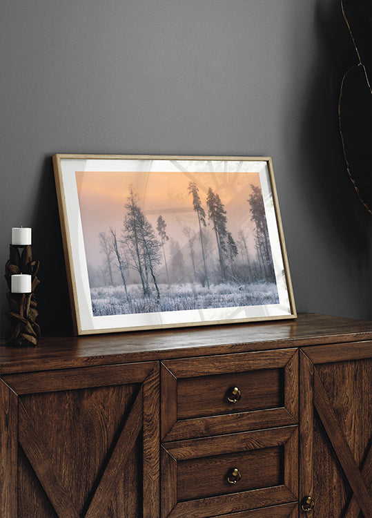 Frostiges Morgenplakat