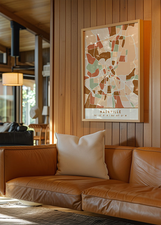 Black Maps Erdtöne 59 Poster