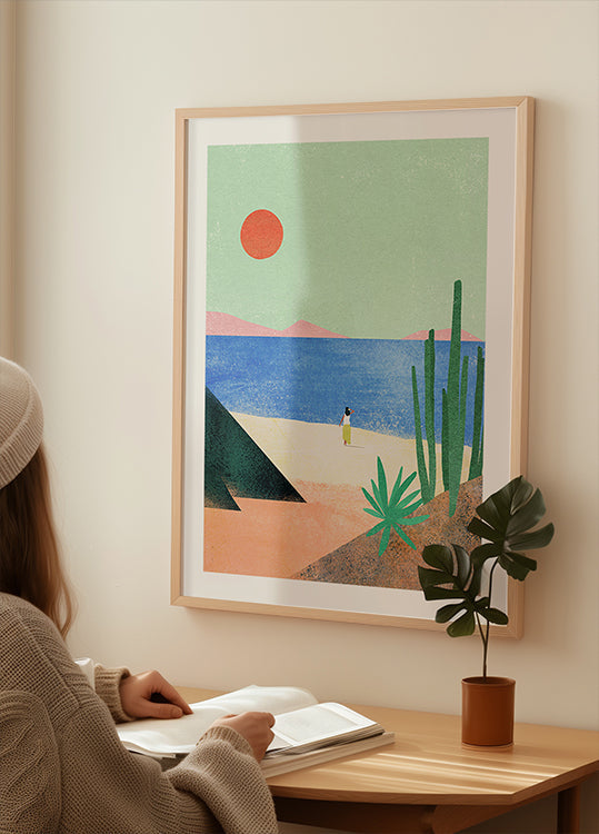 Strandmädchen II Poster