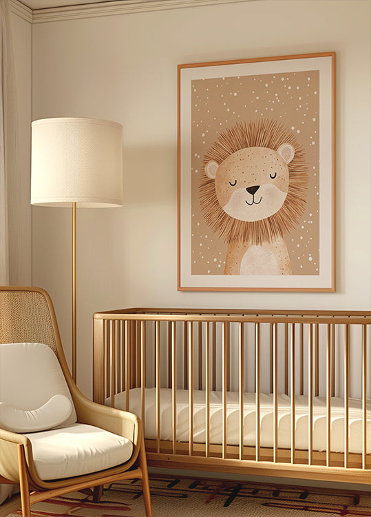 Verträumtes Löwen-Poster