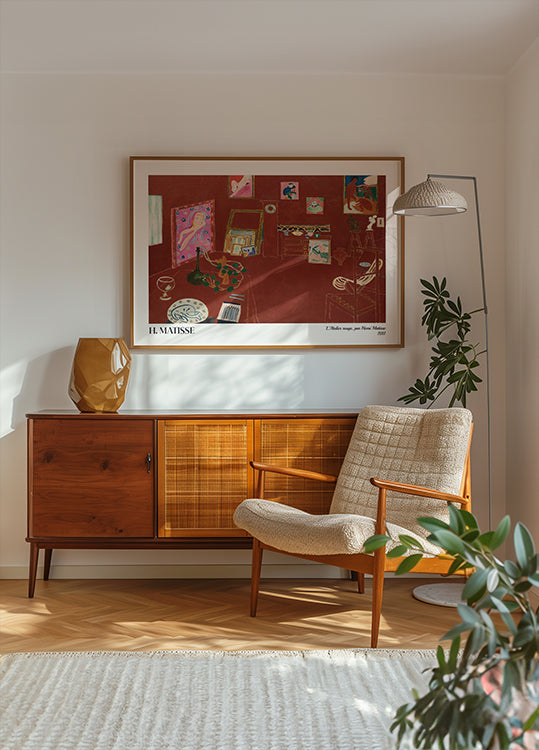 Das Rote Studio von Henri Matisse Poster