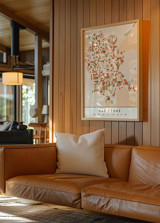 Black Maps Earth Tones 38 Plakat - Posterbox