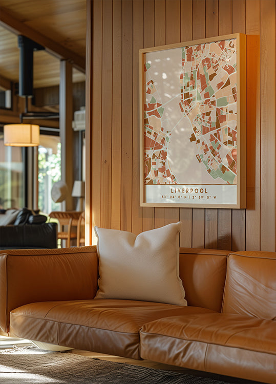 Black Maps Earth Tones 40 Plakat - Posterbox