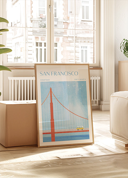 San Francisco, Golden Gate Bridge Poster
