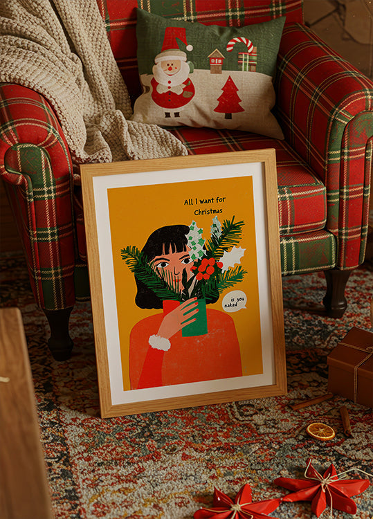 Cheeky Festive Wishes Plakat