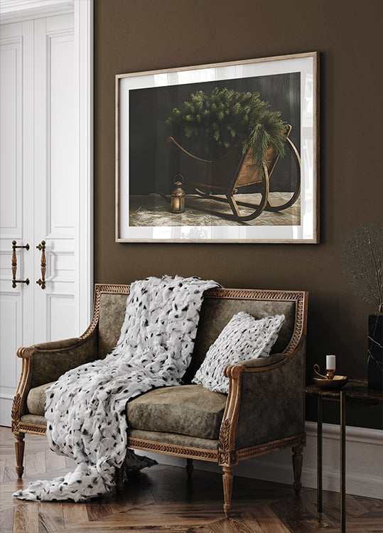 Weihnachtsschlitten-Poster