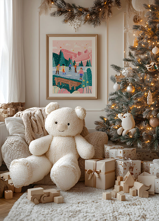 Menschen Eislaufen Poster