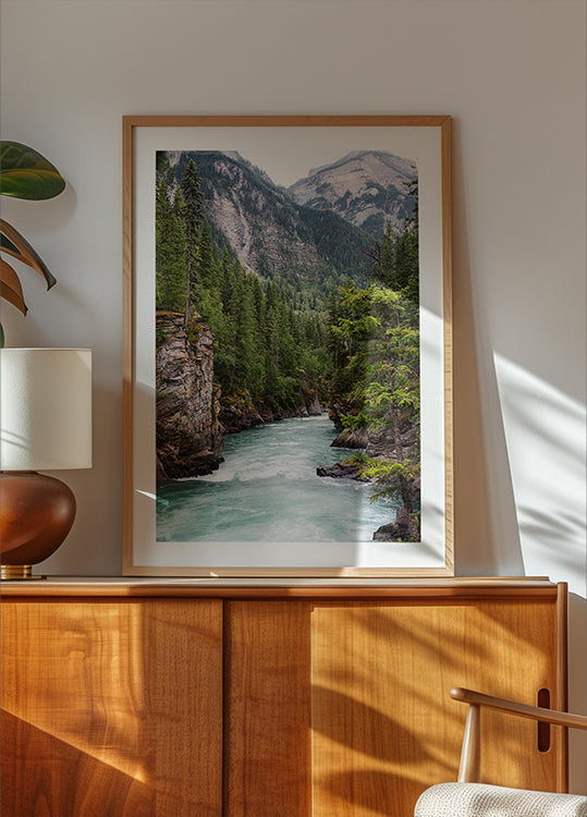 Flussschlucht-Poster