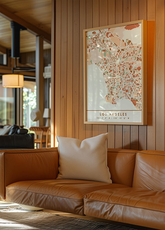 Black Maps Earth Tones 42 Plakat - Posterbox