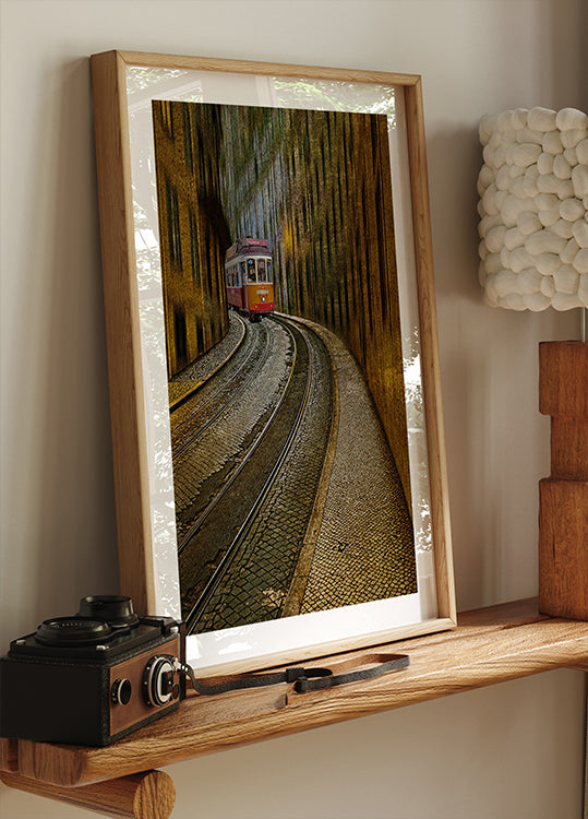 Railway with tram Plakat - Posterbox