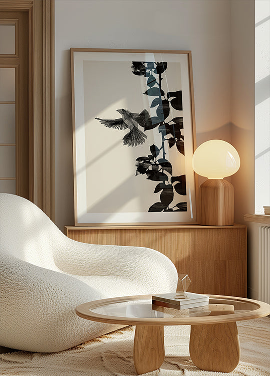 Bird Botanical ein 20x30 Poster