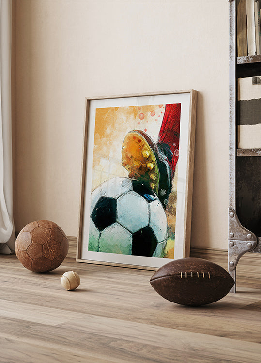 Fußball 1 Sportkunstposter