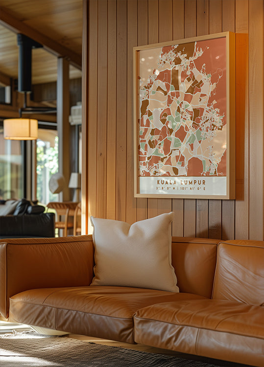 Black Maps Erdtöne 37 Poster