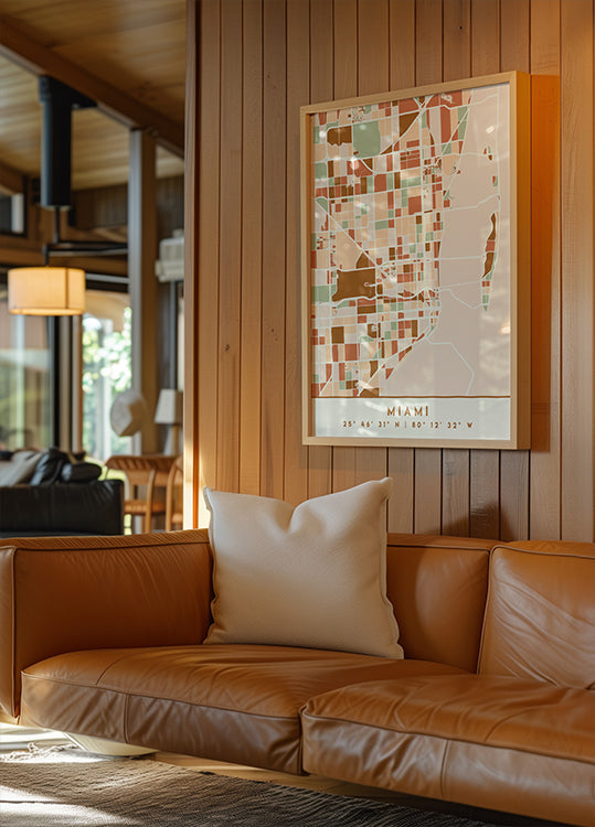 Black Maps Earth Tones 53 Plakat - Posterbox