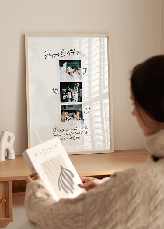 Mein Fotocollage-Poster für das erste Jahr