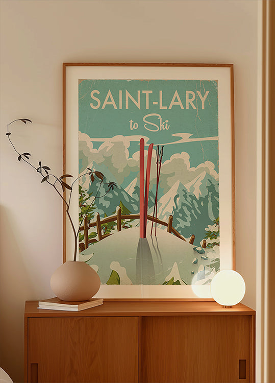 Saint Lary Ski Poster (NEU)