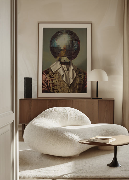 DiscoHead King / Altered Collage Art (NEU)